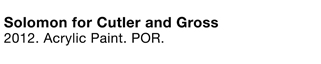 Solomon for Cutler and Gross